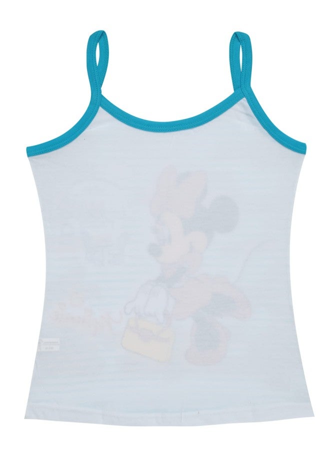 BODYCARE Girls Cotton Blend Regular Fit Minnie & Friends Vest| | Skin Friendly | Lightweight | Sleeveless Design | Pack of 3 - Assorted (KIA8611-PK003_P3), 7-8 Years - Image 2