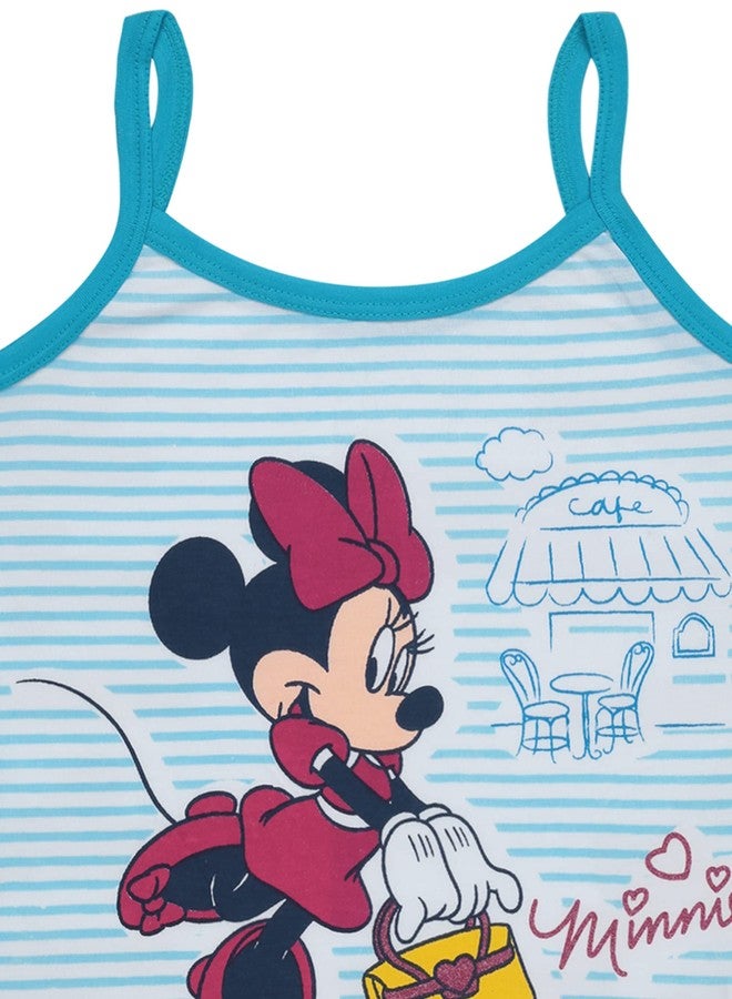 BODYCARE Girls Cotton Blend Regular Fit Minnie & Friends Vest| | Skin Friendly | Lightweight | Sleeveless Design | Pack of 3 - Assorted (KIA8611-PK003_P3), 7-8 Years - Image 3