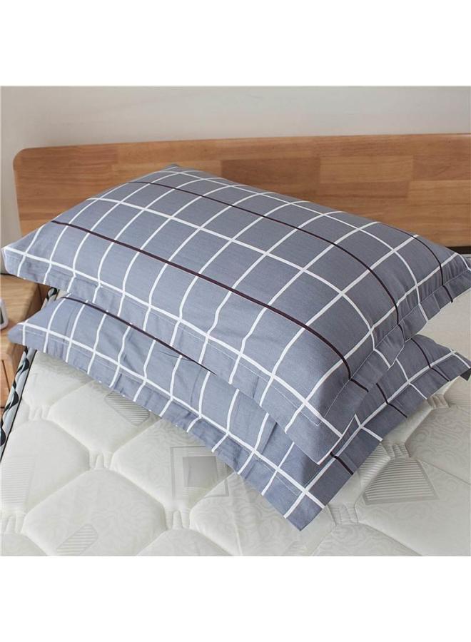 Large Pillowcase Cotton 100 Cotton Pair Pack 48cm X 74cm Large Size 50x 80 Small Size 35x 55 Pillowcase Span-Color:Style Life Pair-Specifications:35CMX50CM  - Image 1