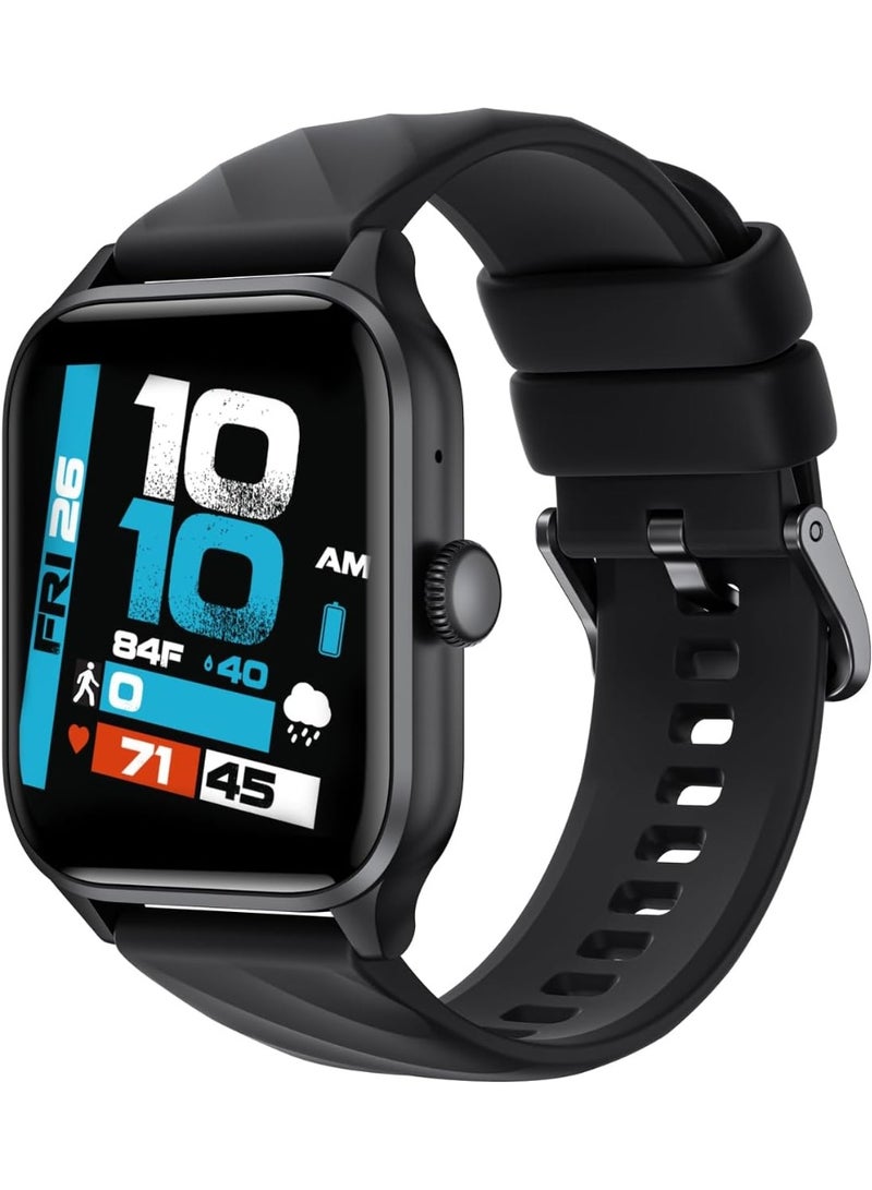 Weofly Active Smart Watch (Answer/Make Calls), 1.85" HD Touch Screen Smartwatch for Men Women Fitness Tracker with 100+ Sport Modes/Heart Rate/Blood Oxygen/Sleep Monitor IP67 Waterproof (Black) - Image 1