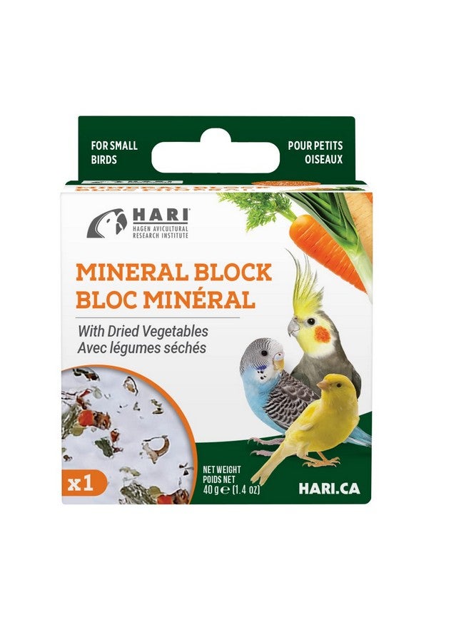 Hari Mineral Block For Birds With Dried Vegetables, Calcium Supplement Bird Treat - Image 1
