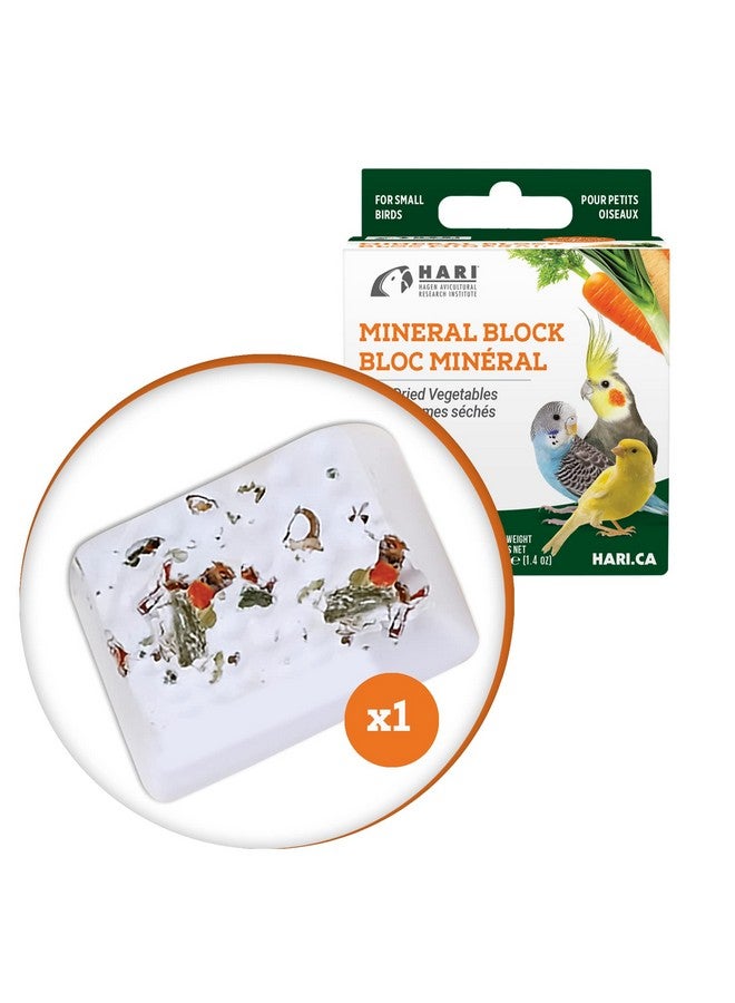 Hari Mineral Block For Birds With Dried Vegetables, Calcium Supplement Bird Treat - Image 3