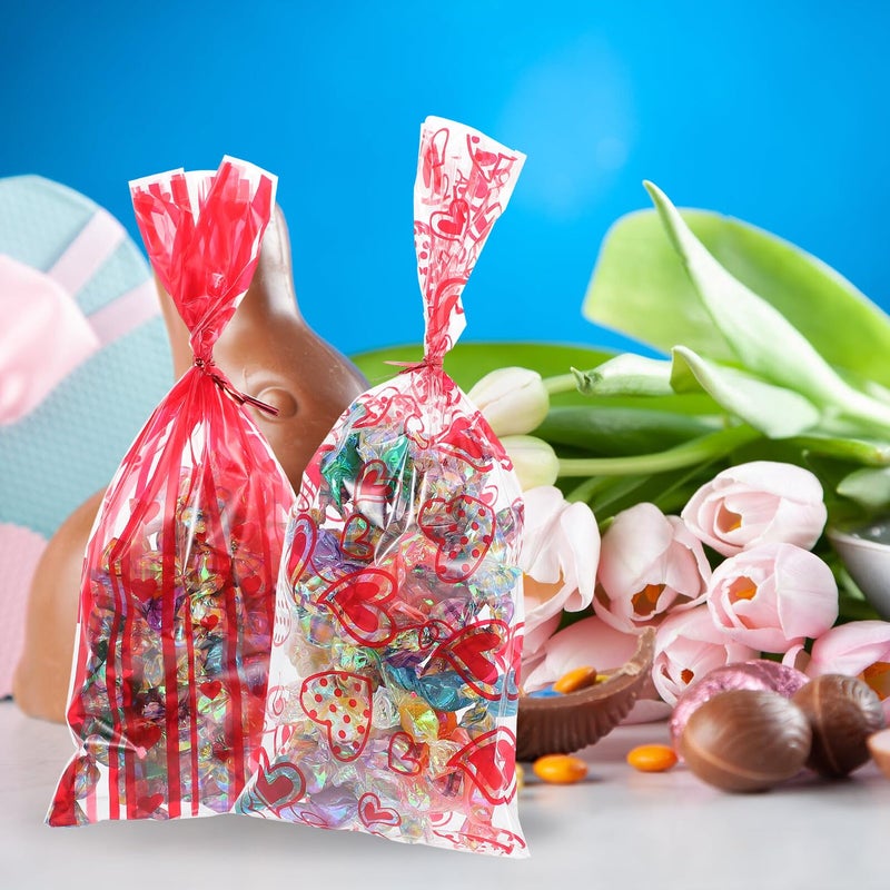 Valentines Day Candy Bags 100 Pack 2 2 Mil Cellophane Treat Pouches For Party Favors - Image 5