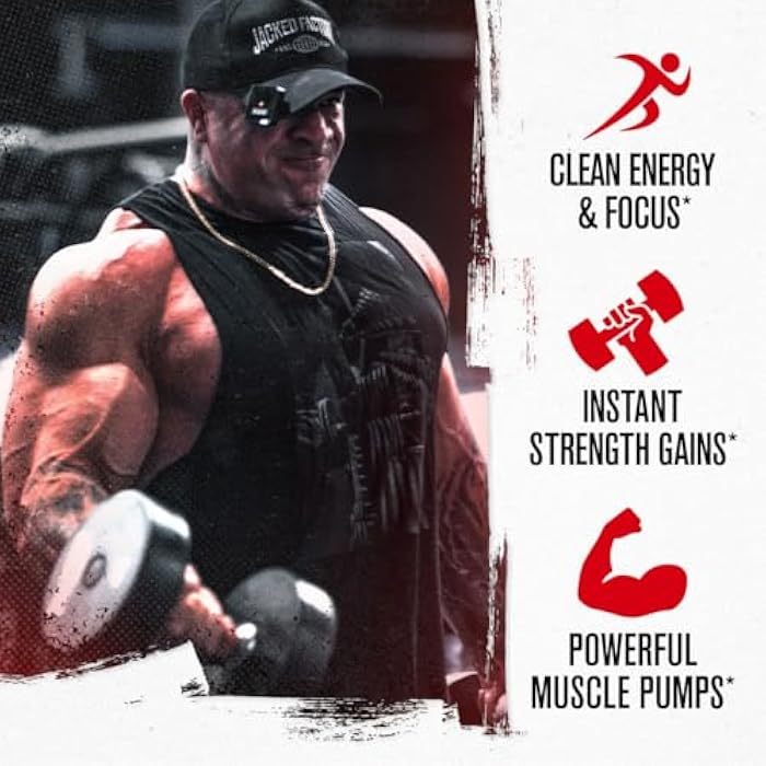 Jacked Factory مسحوق قبل التمرين من جاكد فاكتر ألتيوس - أداء عالي قبل التمرين مع L-سيترولين، كرياتين مونوهيدرات، بيتا ألانين، ألفا GPC، و PurCaf للقوة والطاقة - 20 حصة، فراولة مانجو - Image 4