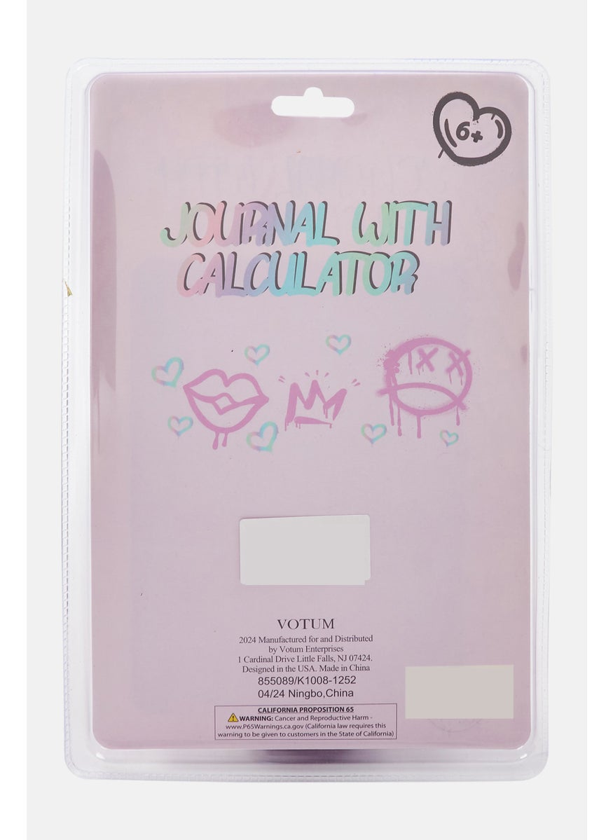 VOTUM Be Bright Journal With Calculator, Pink  - Image 2