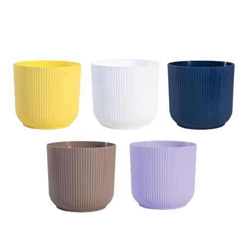 UGAOO Ibiza Pots for Home Planters, Decor, Garden Multicolour | Suitable for Home Indoor & Outdoor Gardening Plants (Ibiza Pots Pack of 5) - Image 1