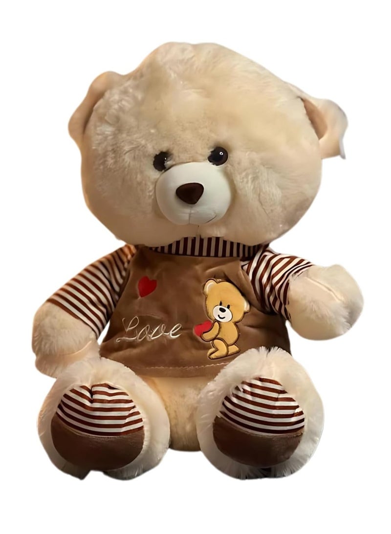 UNIVERSAL TOYS Stylish Bear with Trendy T-Shirt – 16-Inch Soft Plush Toy for Kids & Adults | Perfect Gift for Birthdays & Special Occasions | Cute, Durable, and Huggable, High-Quality Stuffed Bear Toy  - Image 1
