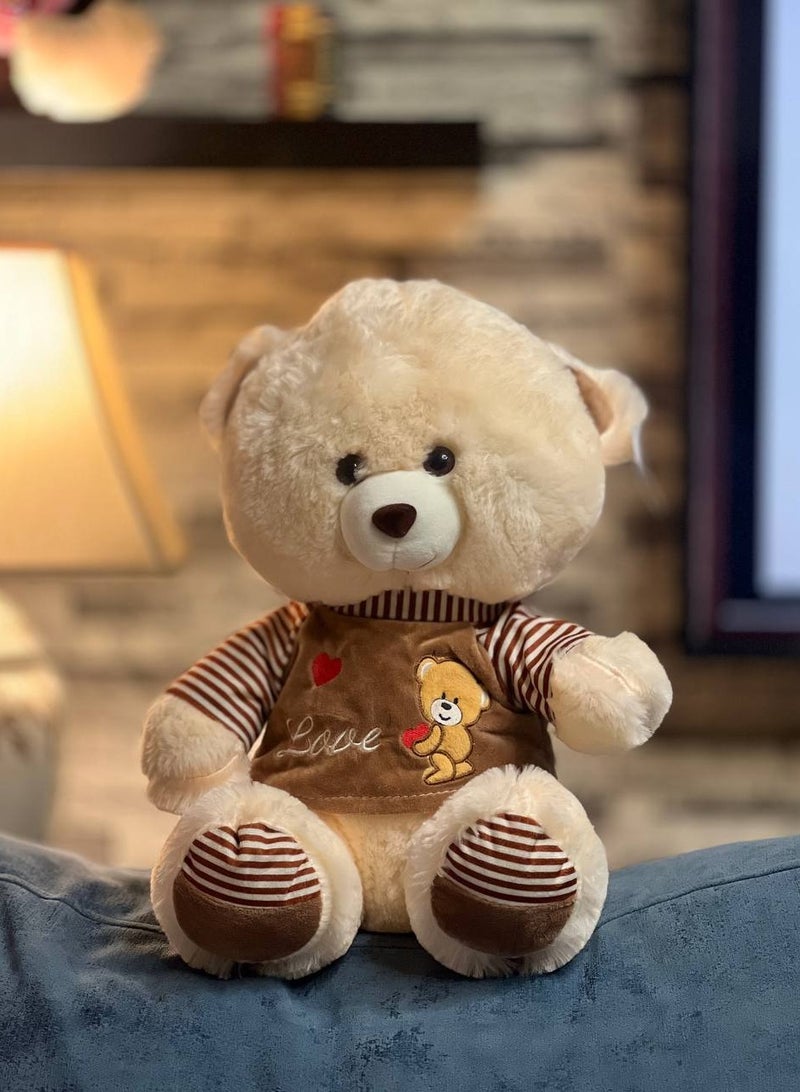UNIVERSAL TOYS Stylish Bear with Trendy T-Shirt – 16-Inch Soft Plush Toy for Kids & Adults | Perfect Gift for Birthdays & Special Occasions | Cute, Durable, and Huggable, High-Quality Stuffed Bear Toy  - Image 2