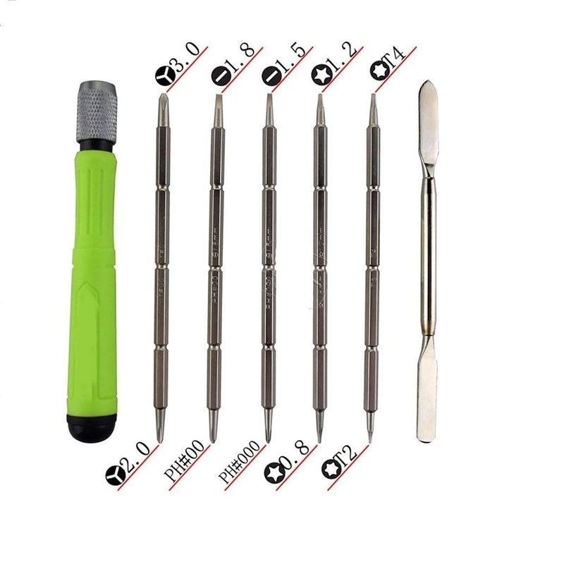 WOWSOME WOWSOME Screwdriver Set with 1 Stainless Steel Tweezer and 2X Triangle plastic Openers Tool Kit for Laptop and Mobile opening And Repairing - Image 2