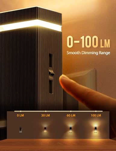 DORESshop Led Night Lights Plug into Wall [2 Pack], 1W 3000K Dimmable Night Light from 0LM to 100LM for Bathroom Hallway Bedroom Kids Room Stairway - Image 2