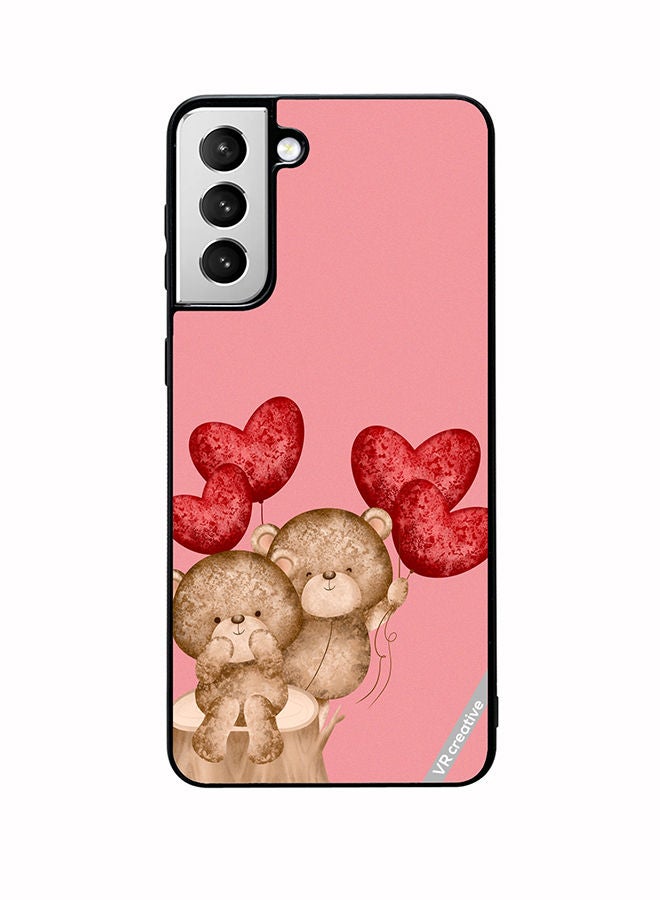 VR CREATIVE Protective Case Cover For Samsung Galaxy S22 Plus 5G Bear Love Design Multicolour - Image 1
