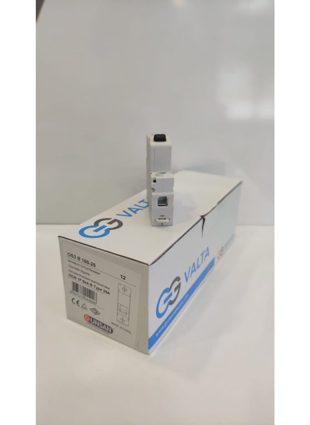 Günsan Elektrik - Single Phase 1X25A B Type Automatic Fuse 6ka Gün-Os3 B160-25 - Image 1