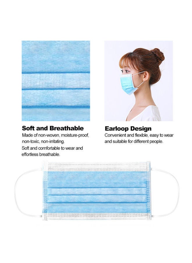 NIBEMINENT 50-Piece 3 Layer Disposable Anti-dust Mouth Face Mask - Image 4