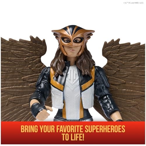 DC Comics, Superman, Hawk Girl, 6-Inch Action Figure, Authentic Superman Movie Styling, Super Heroes Kids Toys for Boys and Girls Ages 4 and Up - Image 2