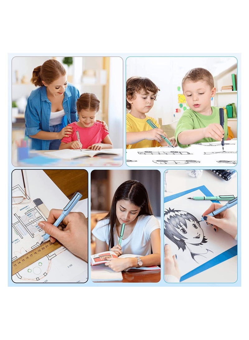 قلم إنفينيتي ، قلم رصاص أبدي مع طرف كتابة مضغوط للغاية قابل للمسح ، قلم رصاص دائم للطلاب ، قلم رصاص يدوم طويلاً ، رأس قابل للاستبدال مع ممسحة - Image 2