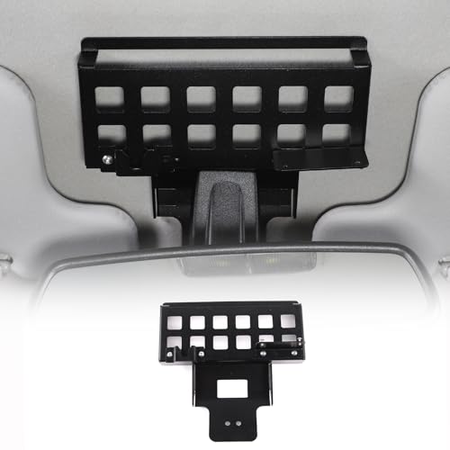 LLKUANG Rearview Mirror Storage Rack for Toyota FJ Cruiser 20072021 Aluminum alloy Car Inner Rearview Mirror Multifunctional Storage FrameLeft hand drive