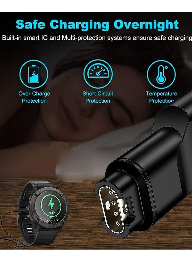 Captaintech Watch Charger to C Adapter Sports Watch Adapter Adapter for Garmin Fenix 6/ 6s/ 6x Pro/ 5/ 5s/ 5x Plus and for Forerunner 745/ 935/ 945 45/ 45s/ 245 Etc. - Image 3