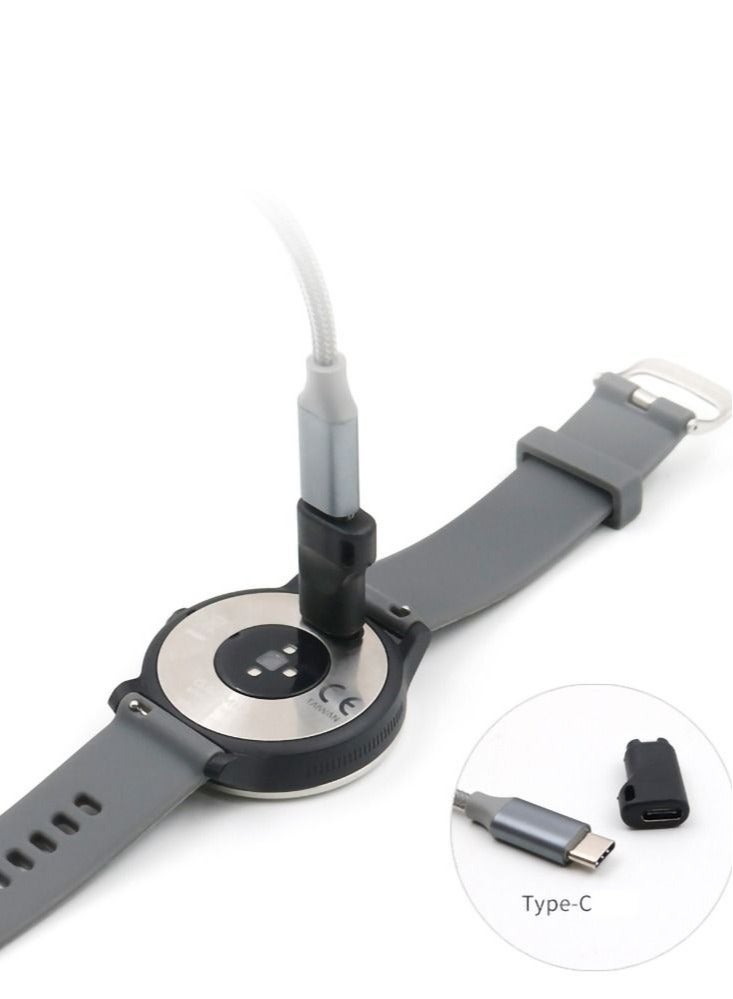 Captaintech Watch Charger to C Adapter Sports Watch Adapter Adapter for Garmin Fenix 6/ 6s/ 6x Pro/ 5/ 5s/ 5x Plus and for Forerunner 745/ 935/ 945 45/ 45s/ 245 Etc. - Image 4