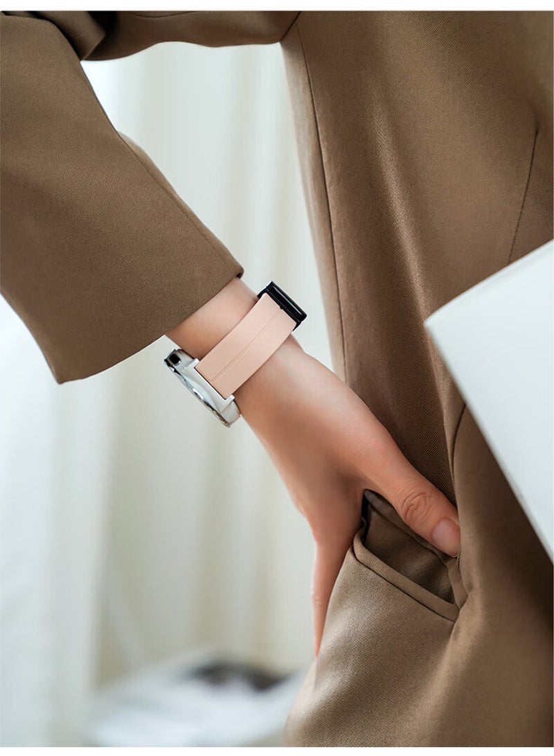 Bands Compatible With Apple Watch 38mm/40mm/41mm Series 9/8/7/SE/6/5/4/3/2/1 IWatch Ultra/Ultra 2/Soft Silicone Watch Band With Magnetic Buckle Sport Watch Strap - Image 5