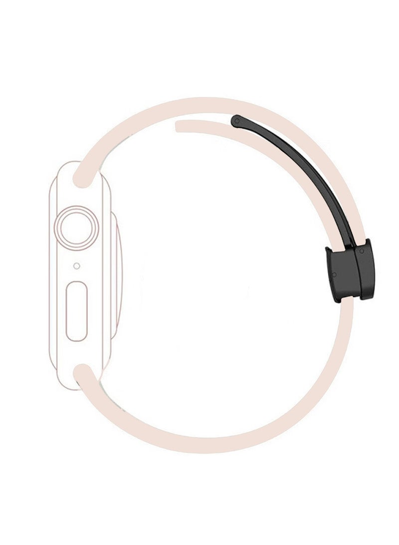 Bands Compatible With Apple Watch 38mm/40mm/41mm Series 9/8/7/SE/6/5/4/3/2/1 IWatch Ultra/Ultra 2/Soft Silicone Watch Band With Magnetic Buckle Sport Watch Strap - Image 3