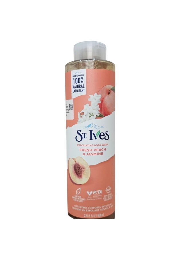 Exfoliating Body Wash Fresh Peach & Jasmine 650 ml