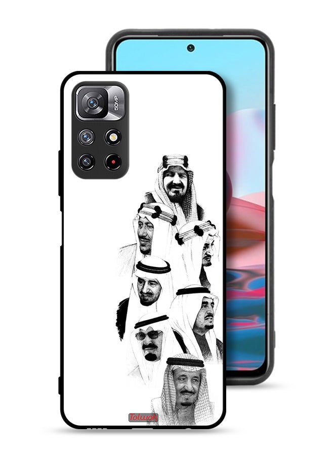 Tolwak Xiaomi Redmi Note 11 4G Protective Case Cover Saudi Kings Art B_W - Image 1