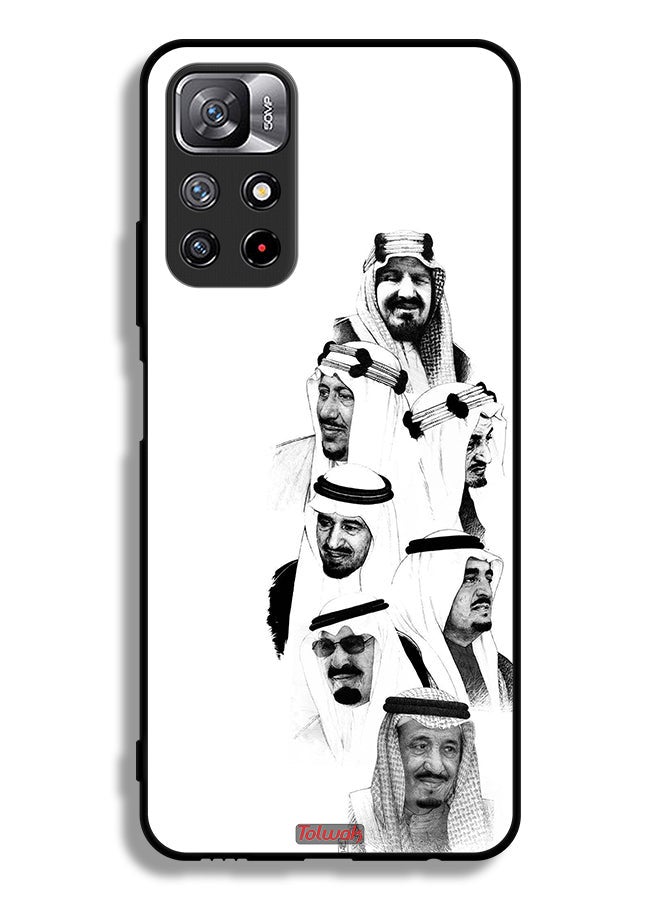 Tolwak Xiaomi Redmi Note 11 4G Protective Case Cover Saudi Kings Art B_W - Image 2