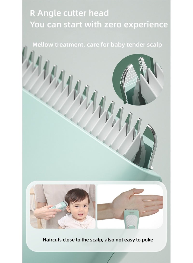 Baby Hair Clippers Quiet Hair Trimmer for Kids Toddler Silent Hair Clippers for Children with Autism Waterproof Rechargeable Cordless Ceramic Blade Haircut Kit