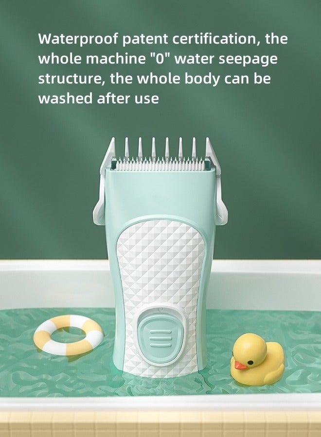 Baby Hair Clippers Quiet Hair Trimmer for Kids Toddler Silent Hair Clippers for Children with Autism Waterproof Rechargeable Cordless Ceramic Blade Haircut Kit