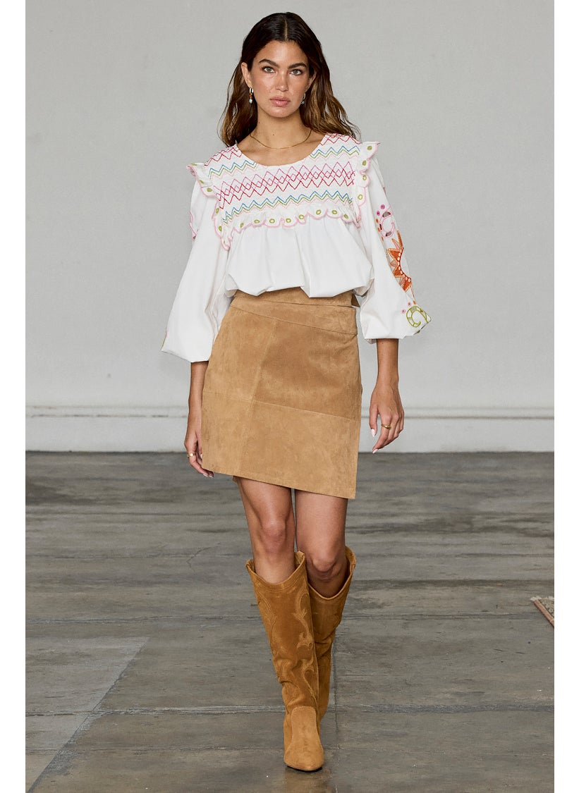 Never fully Dressed - Printed Crew Neck Top - Image 1