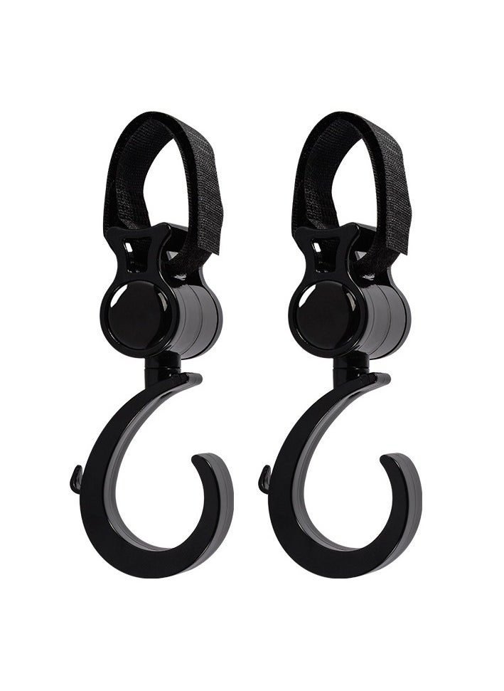 Generic ABS Rotating Compatible Stroller Hooks,2pcs  - Image 1