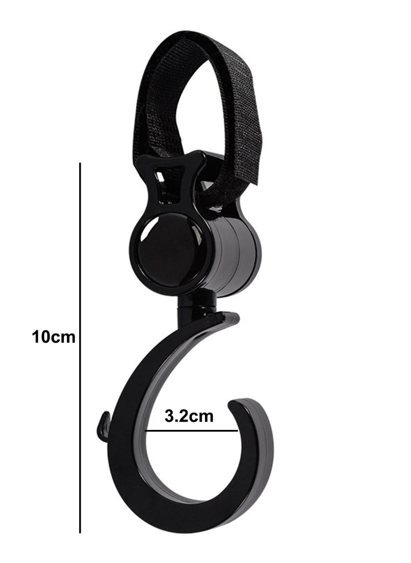 Generic ABS Rotating Compatible Stroller Hooks,2pcs  - Image 3