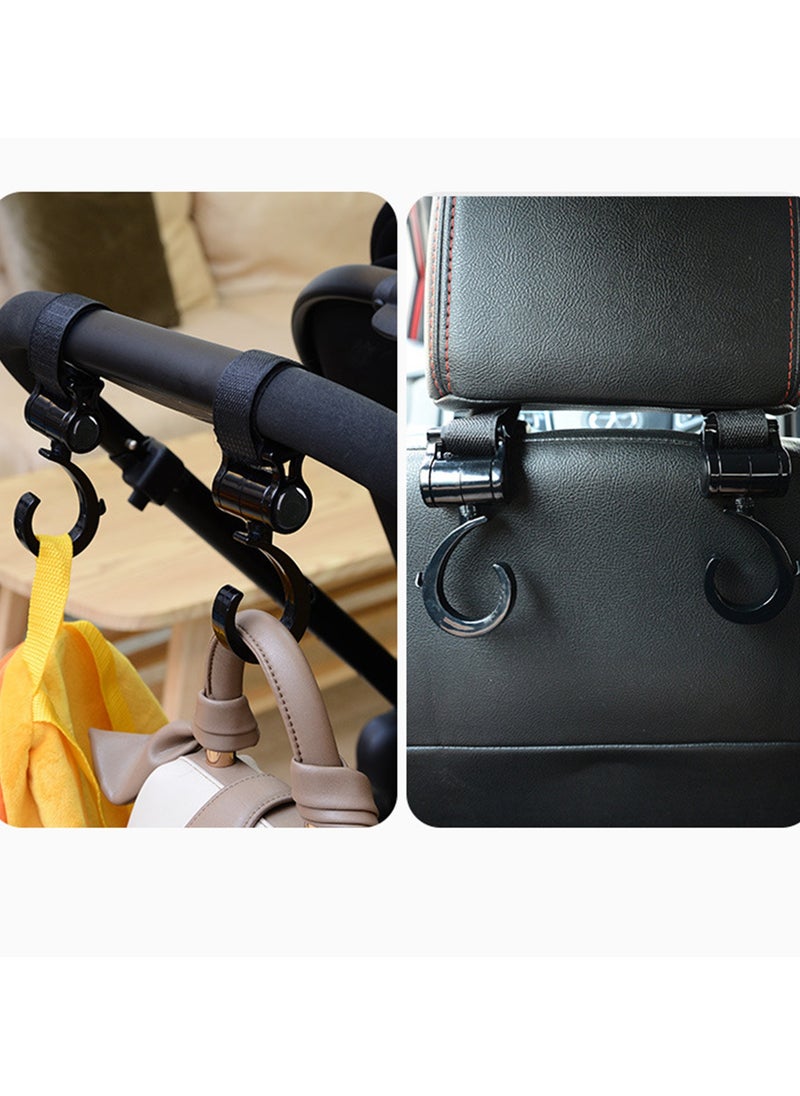 Generic ABS Rotating Compatible Stroller Hooks,2pcs  - Image 5