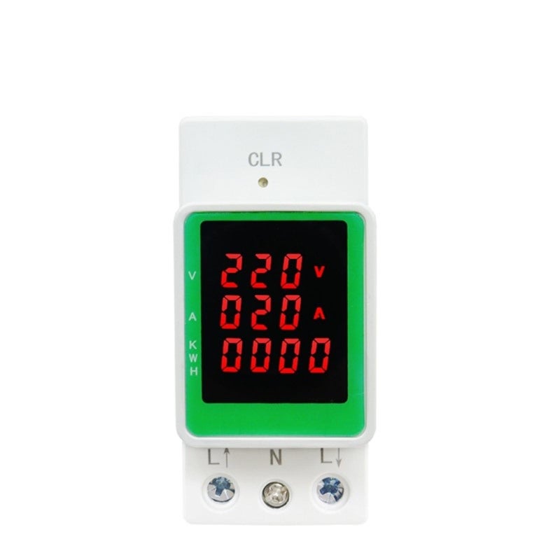 Din Rail Multifunction Digital Power Energy Meter 100A AC 160 270V Kwh Ammeter Voltmeter - Image 2