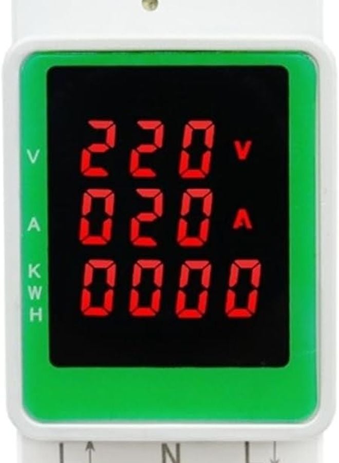 Din Rail Multifunction Digital Power Energy Meter 100A AC 160 270V Kwh Ammeter Voltmeter - Image 1