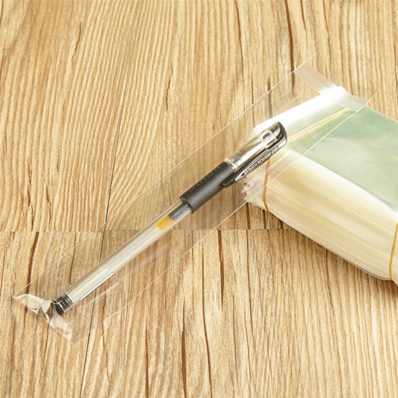 Morepack Self Sealing Cellophane Bags,2x10 Inches 300 Pcs Clear Pretzel Rod Bags, Resealable Cellophane Bag for Packaging ICY Candy Popsicle - Image 3