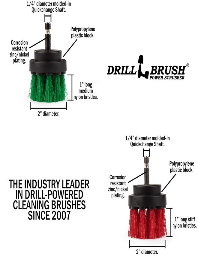 Drillbrush Kitchen Accessories - Pot Cleaner - Rice Cooker - Scrubber - Drill Brush - 2-inch Round Spin Brush Set - Grout Cleaner - Hard Water, Mineral, Calcium, Soap Scum - Rust Remover - Bird Bath - Cleaner - Image 4