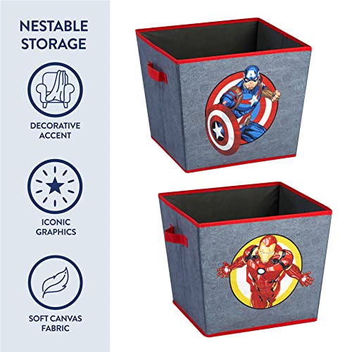 Idea Nuova Marvel The Avengers 4 Piece Storage Solution Set with Pop Up Hamper, Collapsible Storage Trunk and 2 Nestable Storage Bins - Image 5