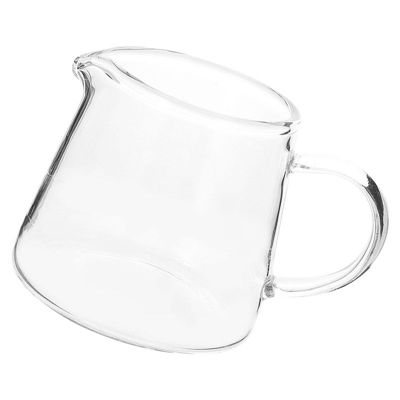 Transparent Glass Mini Coffee Pot Creamer Pitcher Coffee Pitcher Juice Cup - Image 1