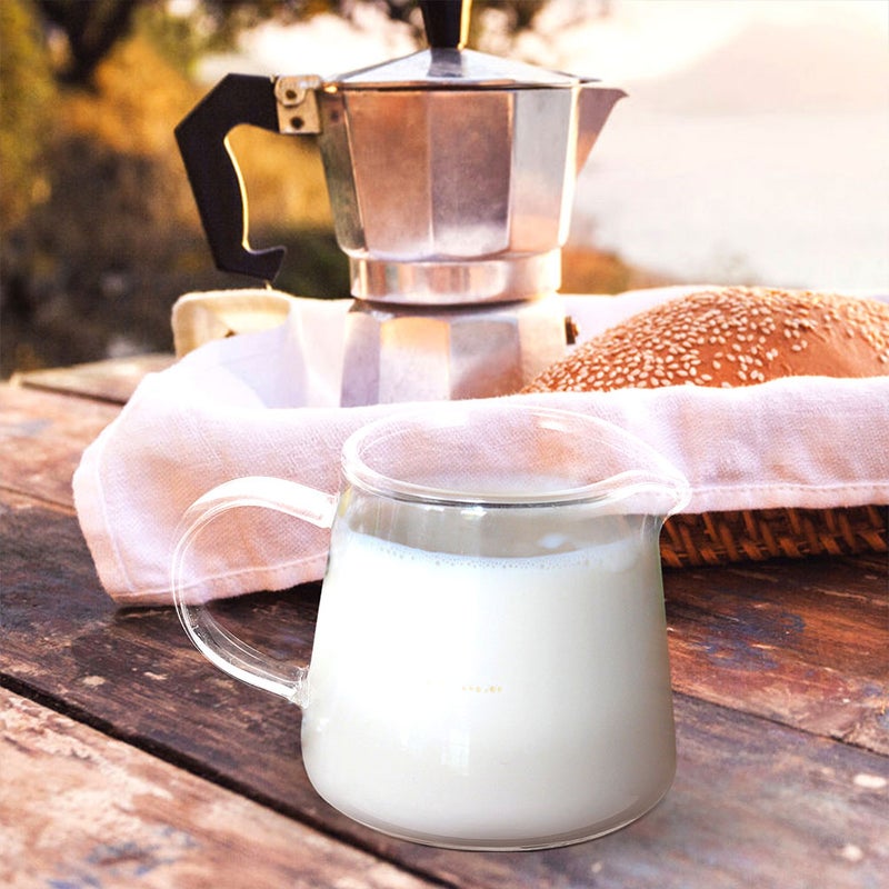 Transparent Glass Mini Coffee Pot Creamer Pitcher Coffee Pitcher Juice Cup - Image 4