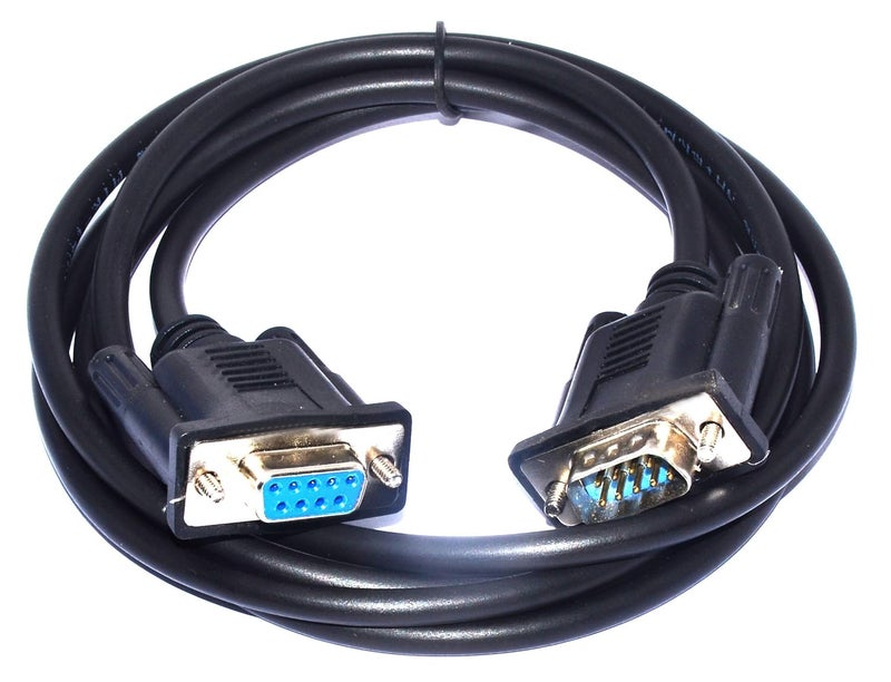™ RS232 Male Female DB9 male to Female Serial Pin Cross cable data converter cable (3 Mtr.)