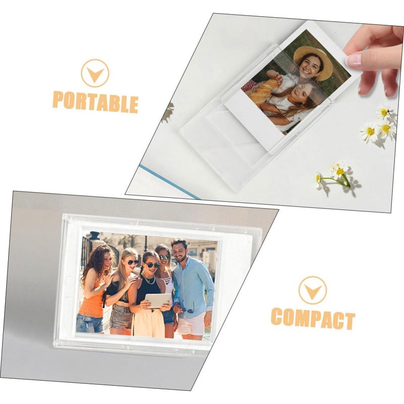 Mini Picture Frames Set 4pcs 3 Inch Frosted and Black for Desk Home Decor - Image 4