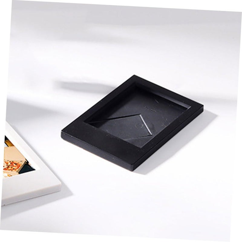 Mini Picture Frames Set 4pcs 3 Inch Frosted and Black for Desk Home Decor - Image 5