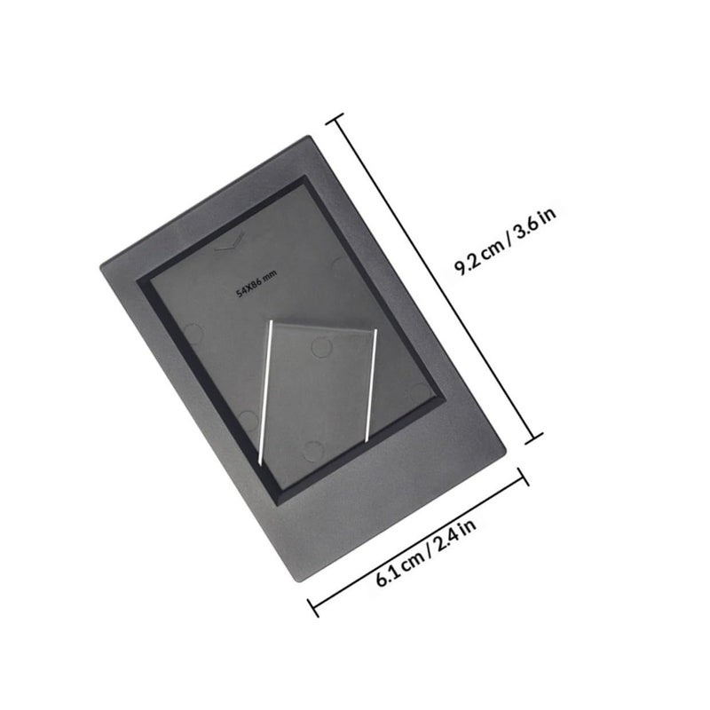 Mini Picture Frames Set 4pcs 3 Inch Frosted and Black for Desk Home Decor - Image 3
