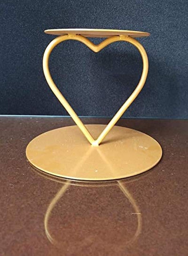 OM KRAFT OMKRAFT Metal Cake Decor Tier Heart Spacer Stand | 6 Inch Height Gold Finish Cake Separator | 2-Tier Cake Support Holder for Wedding, Birthday, Anniversary & Party Cakes - Image 4