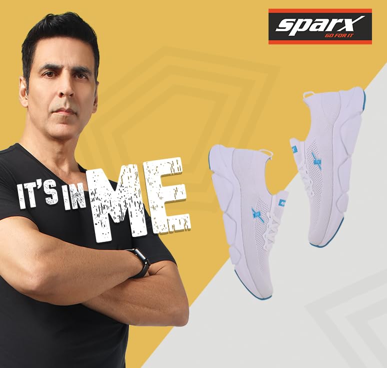 SPARX Sports Shoe SM-680 White for Men - Image 5