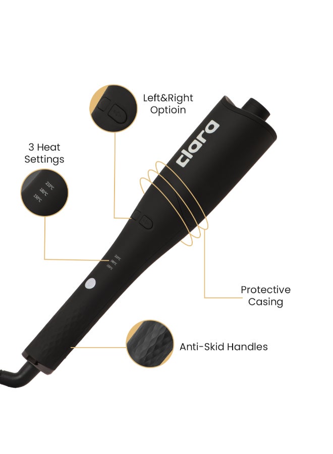 CLARA Autocurler, Automatic Hair Curling Iron| The Bestselling Game-Changer – Designed For Speed, Ease, And Effectiveness Black - Image 3