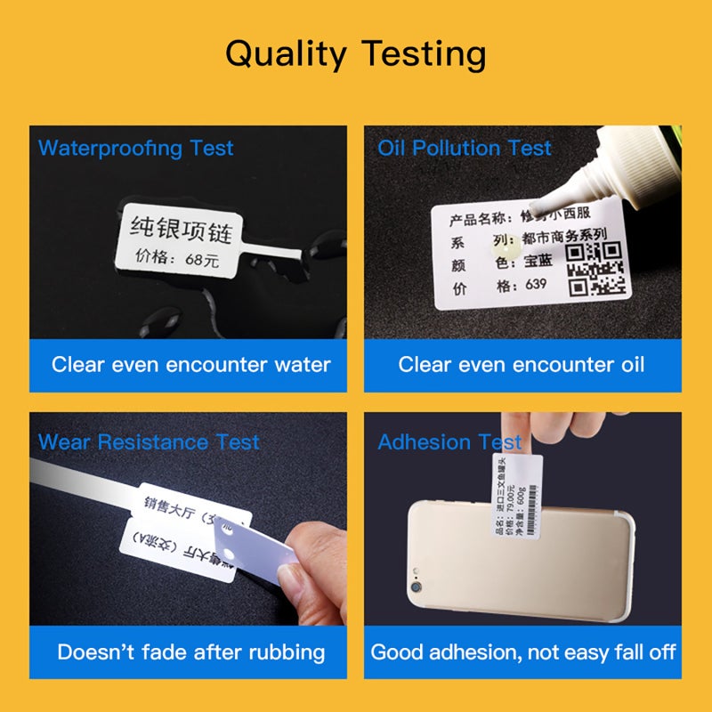 Thermal Label Sticker 40x80mm 95 Sheets White: High Quality Durable Water & Oil Resistant - Ink-Free Clear Printing Self-Adhesive Blank Thermal Paper for Home Office Supermarket Clothing Shop Catering - Image 4