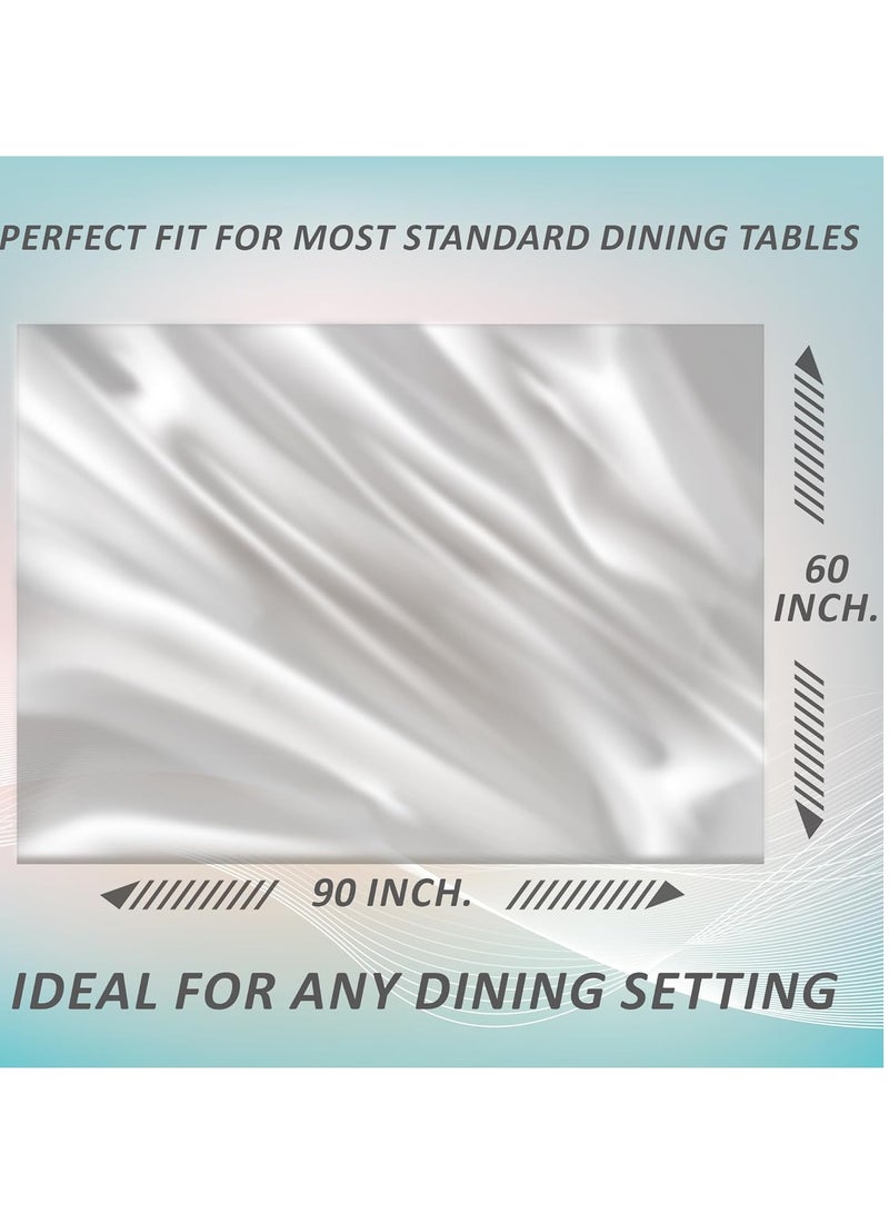 Kuber industries dining table cover 6 seater|Transparent Dining Table Cover|Table Cover for Home Decor| - Image 3