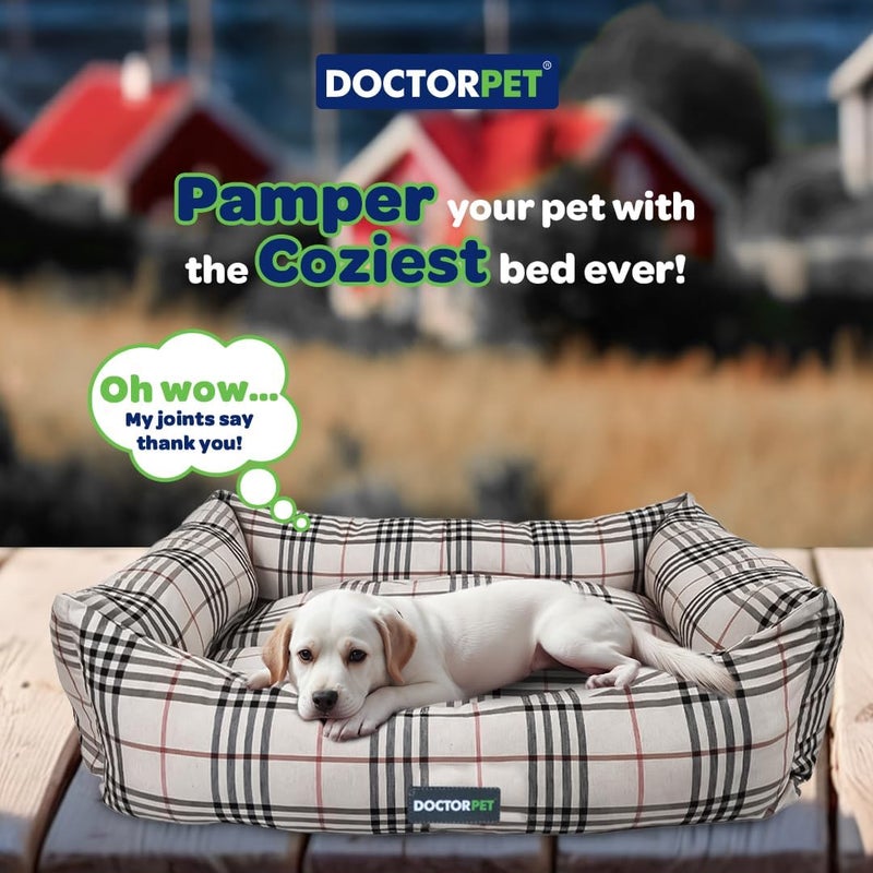DoctorPet Doctor Pet Danish Series Medium Rectangle Pet Bed - Image 3